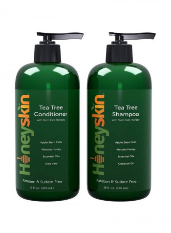 Tea Tree Oil Shampoo And Conditioner Set 476ml