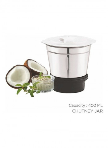 Flora Plus Mixer Grinder with Jars B237 White/Grey