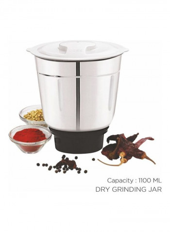 Flora Plus Mixer Grinder with Jars B237 White/Grey