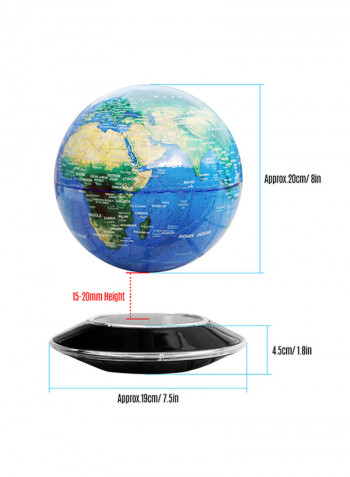 Magnetic Levitation Floating Globe Multicolour 8inch