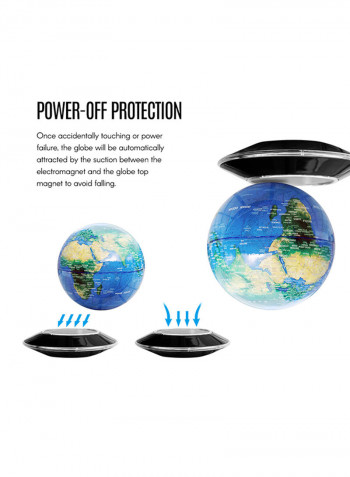 Magnetic Levitation Floating Globe Multicolour 8inch