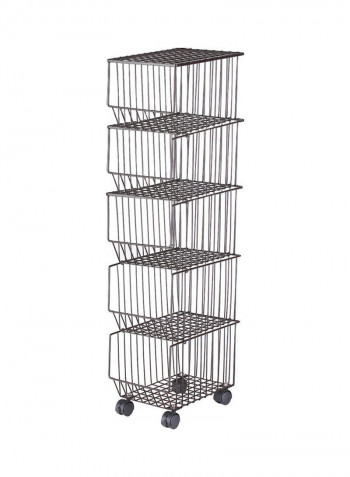 4 Layer Foods and Vegetables Storage Trolley S 42.00 x 29.80 x 30.00cm