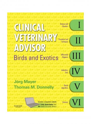 Clinical Veterinary Advisor: Birds And Exotic Pets Hardcover English by Joerg Mayer