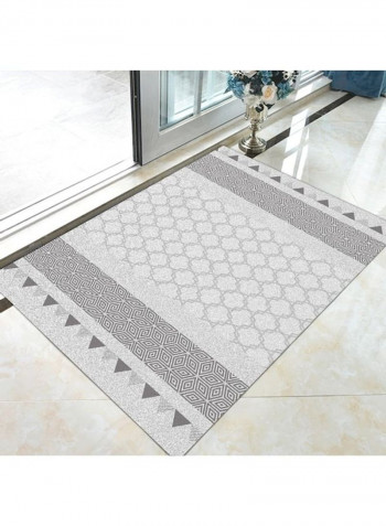 Modern Simple Geometric Print Rectangle Soft Anti-Slip Rug Grey 80*180 (W*L)cmcm