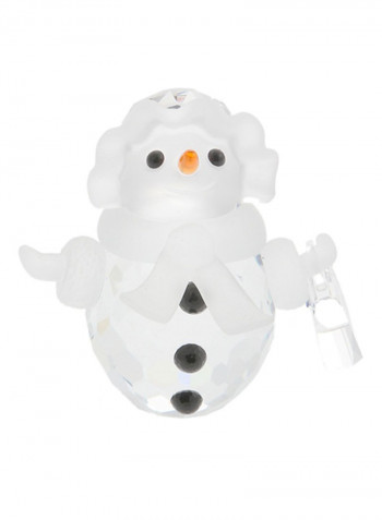 Memories Snow Man Figurine Clear 21x23millimeter