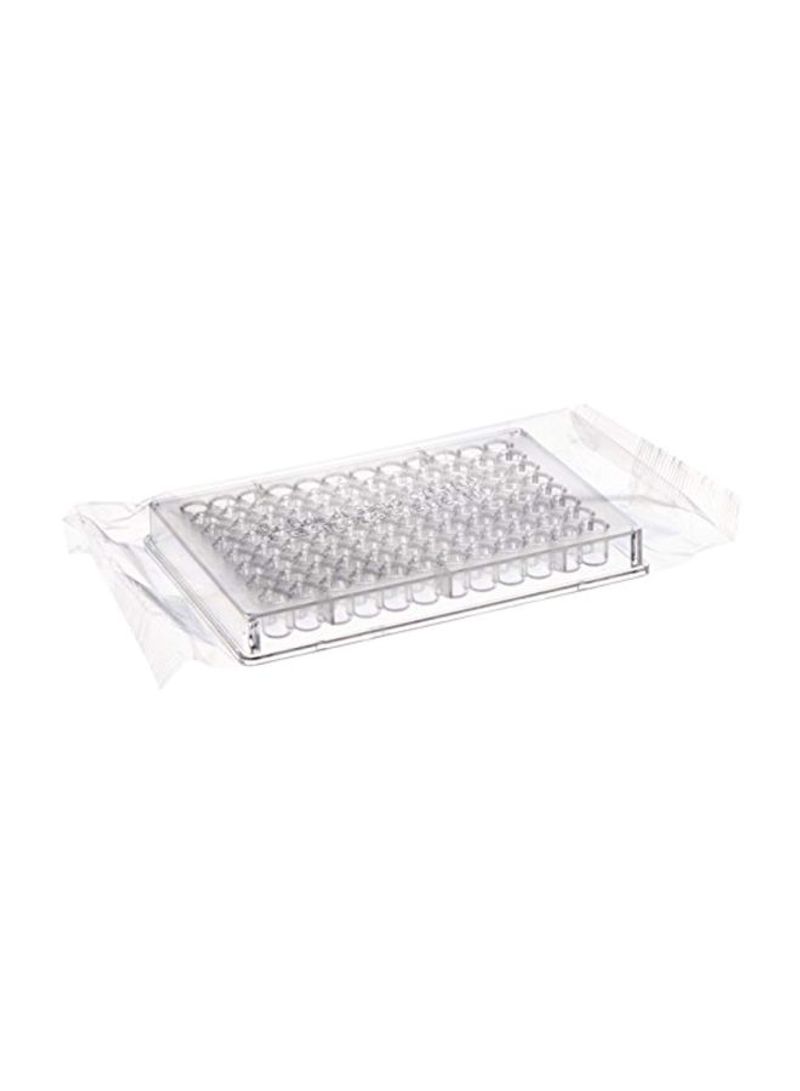 50-Piece Polystyrene Microtest Plates Clear