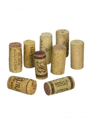 500-Piece Beverage Cork Set Beige 4centimeter