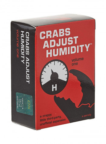 Crabs Adjust Humidity Card Games 2.5 x 1.5 x 3.5inch