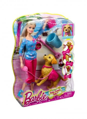 Potty Training Taffy Doll and Pet Playset 3 x 13inch