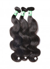 3-Bundle 10A Peruvian Virgin Body Wave Hair Extension Black 300g