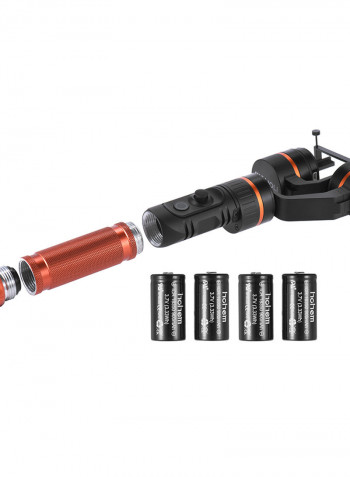 Hohem HG3 3 Axis Handheld Gimbal Action Camera Stabilizer Orange/Black