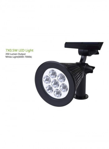 Pack of 4 Waterproof Outdoor Solar Spot Light Black/White