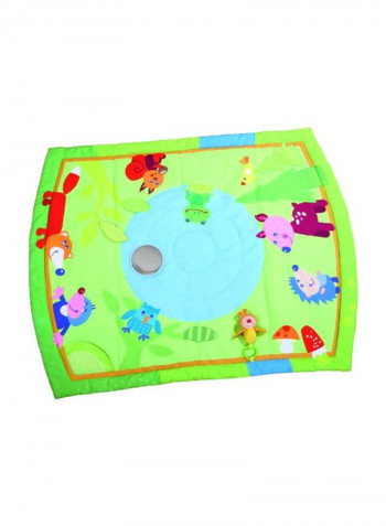 Magic Wood Play Rug Green/Blue/Pink 22.9x16x6.4inch