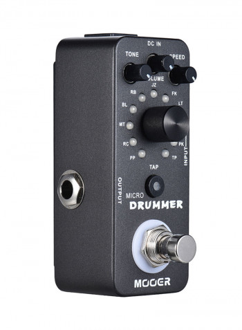 Micro Digital Drum Machine Guitar Effect Pedal With Tap Tempo Function True Bypass
