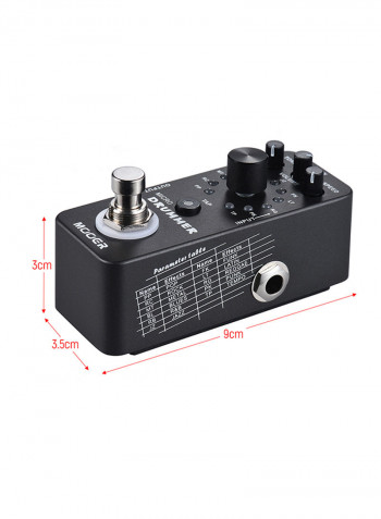 Micro Digital Drum Machine Guitar Effect Pedal With Tap Tempo Function True Bypass