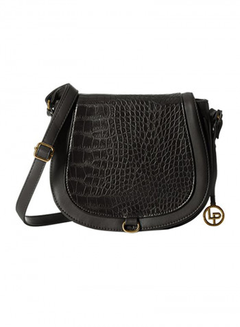 Polyester Blend Crossbody Bag LWSL00207 Black