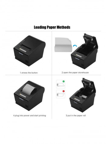 Desktop Themal Printer Black