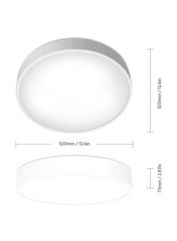 LED Ceiling Light White 36x9x36centimeter
