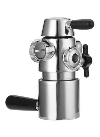 Stainless Steel De-Foaming Dispenser Kit Silver/Black 22x17x8centimeter