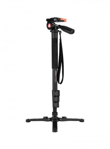Aluminum Alloy Photography Camera Monopod Black/Red/Orange