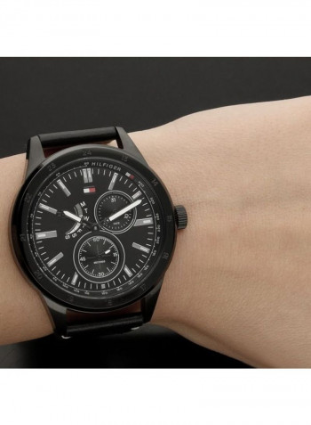 Men's Leather Quartz Wrist Watch 1791638