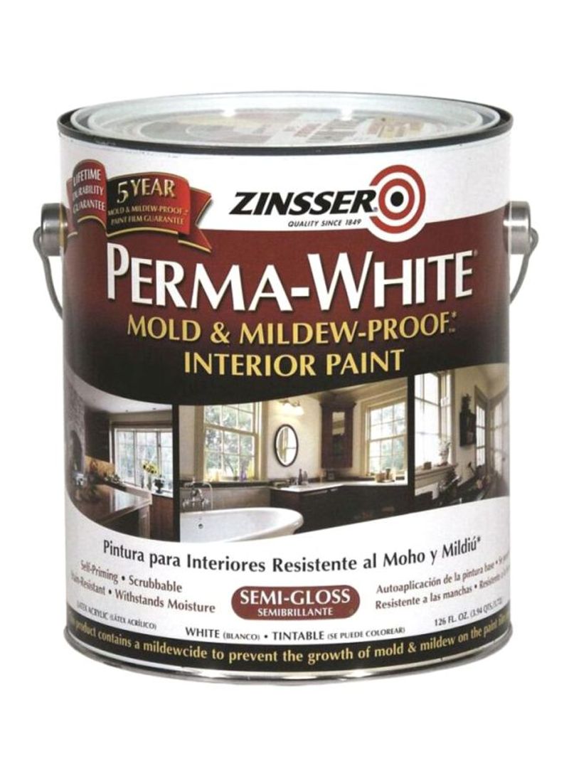 Perma-White Mold And Mildew Proof Interior Paint White 3700ml