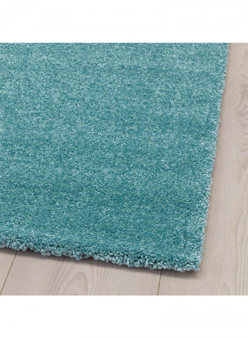 Low Pile Area Rug Turquoise 240 x 170centimeter