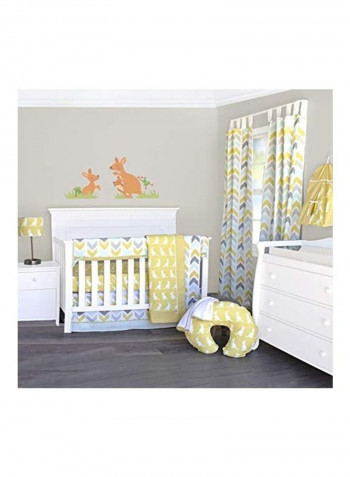 6-Piece Honeydew Kangaroo Crib Bedding Set