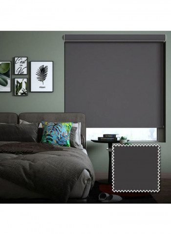Single Sombras Roller Blackout Window Shade Grey 120x200cm