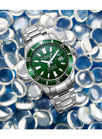 Men's Casual Stainless Steel Quartz Analog Wrist Watch 3950A.3