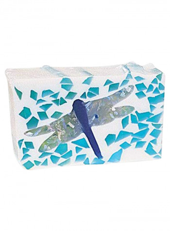Dragonfly Cellophane Loaf Soap White/Blue