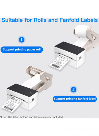 Desktop Label Printer White/Black