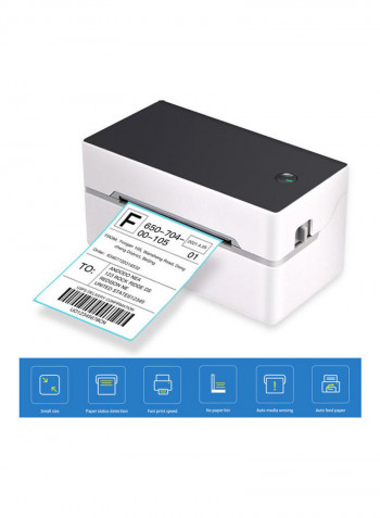 Desktop Label Printer White/Black