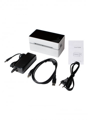 Desktop Label Printer White/Black
