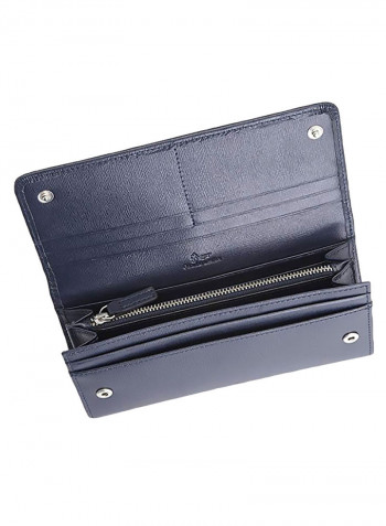 RFID Blocking Large Bow Wallet Blue