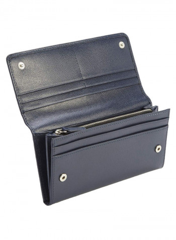 RFID Blocking Large Bow Wallet Blue