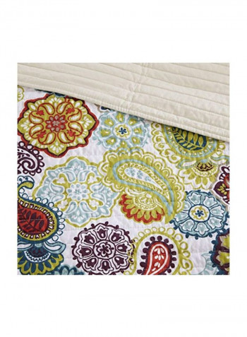 4-Piece Polyester Coverlet Set Multicolour King