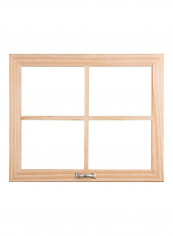 Unfinished Wood Window Brown
