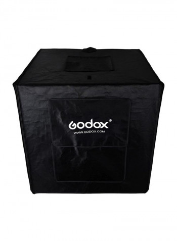 LED Mini Photography Studio Shooting Tent 60x60x60centimeter Black
