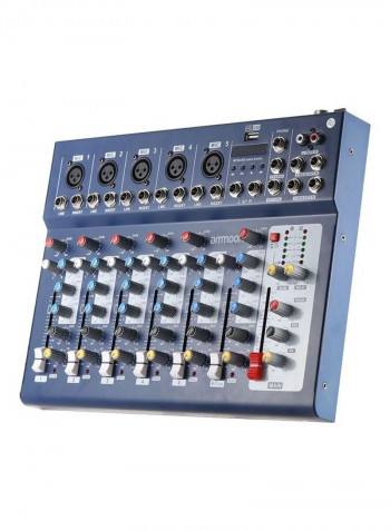 F7-USB 7-Channel Digital Mic Line Audio Sound Mixer Mixing Console