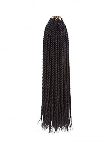 6-Piece Senegalese Synthetic Hair Extension Black 18inch