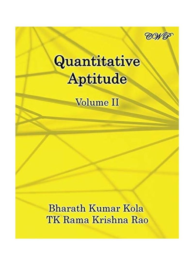 Quantitative Aptitude Volume II Paperback