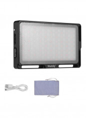 LED Video Light Panel 13.3x7.9x1.6centimeter Black