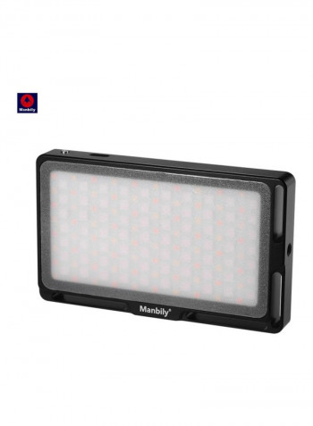 LED Video Light Panel 13.3x7.9x1.6centimeter Black