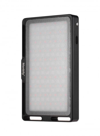 LED Video Light Panel 13.3x7.9x1.6centimeter Black