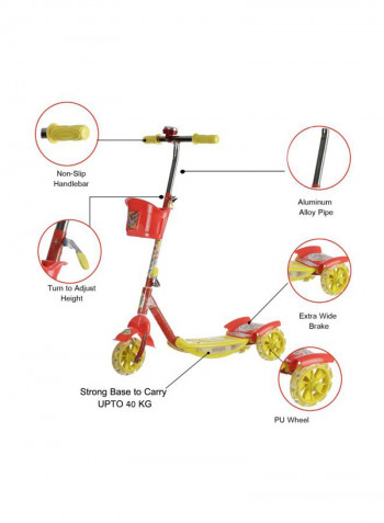3 Wheel Adjustable Height Scooter