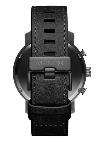 Men's Crono Water Resistance Leather Chronograph Watch  D-MC01-GUBL