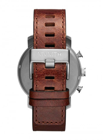 Men's Water Resistance Leather Analog Watch 2800011-D