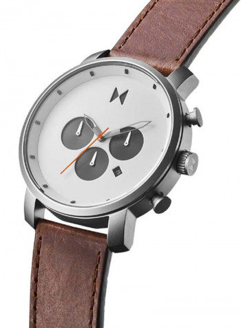 Men's Water Resistance Leather Analog Watch 2800011-D