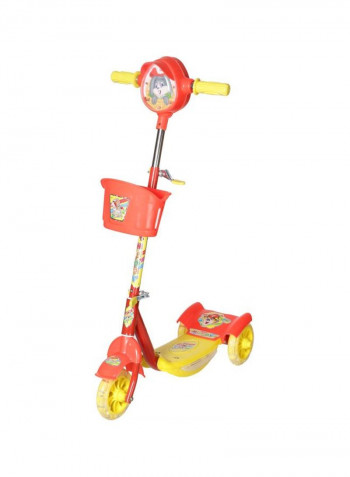 3 Wheel Scooter With Storage Basket